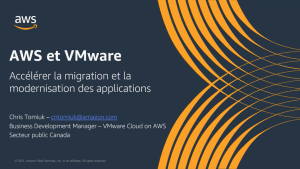 Accélérer votre migration au cloud avec VMWare Cloud sur AWS
